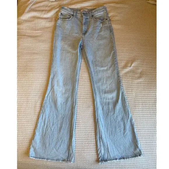 Abercrombie & Fitch The Vintage Flare High Rise Medium Wash Jeans 26 Y2K Western - Picture 13 of 13